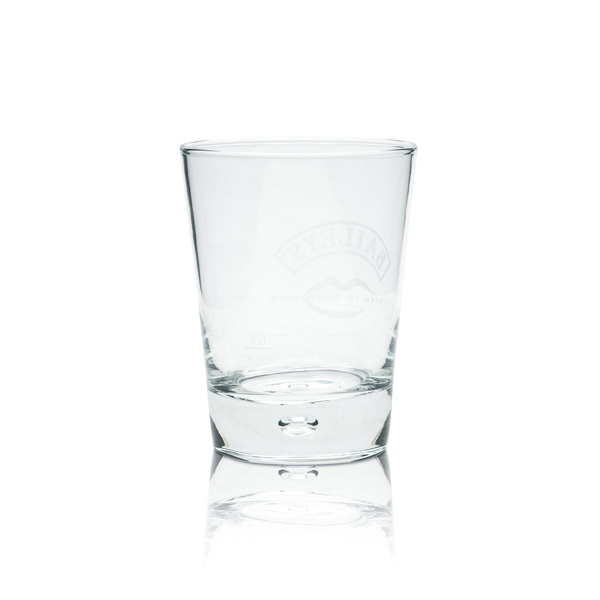 6x Baileys Glass Tumbler Listen to your Lips Air Bubble Glasses Air Bubble Bottom – Widok 3