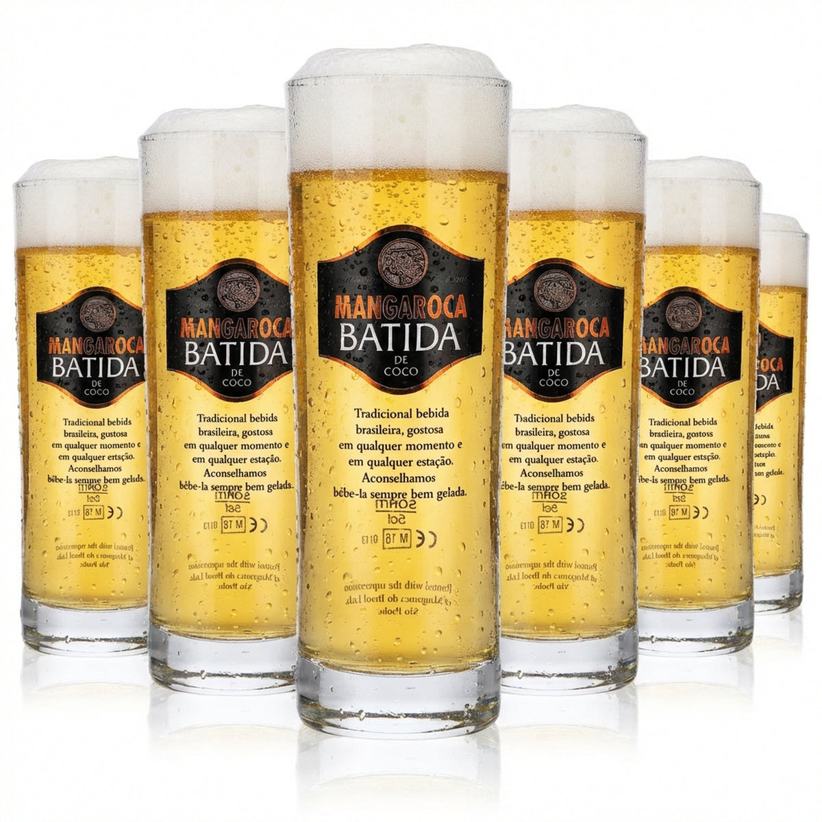 6x Batida de Coco Szklanki Szklanki 0,3 l Szklanka do drinków „Mangaroca” Sahm