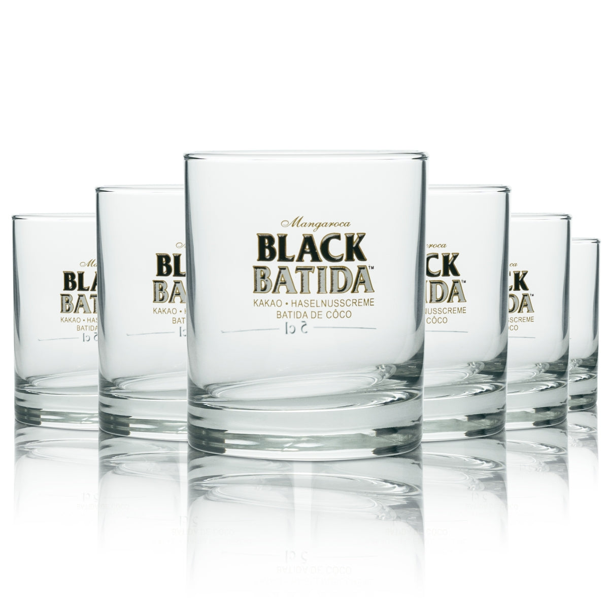 6x kieliszek do likieru Batida de Coco Czarny kubek Batida 2cl