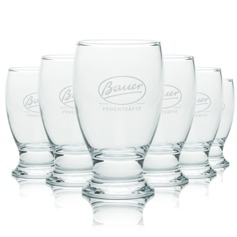 6x szklanka Bauer 0.12l kubek kubek szklanki sok owocowy woda lemoniada spritzer