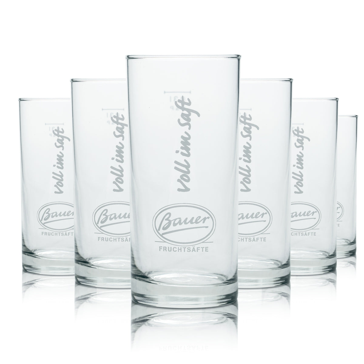 6x szklanka Bauer 0.3l szklanki szklanki sok owocowy woda lemoniada spritzer
