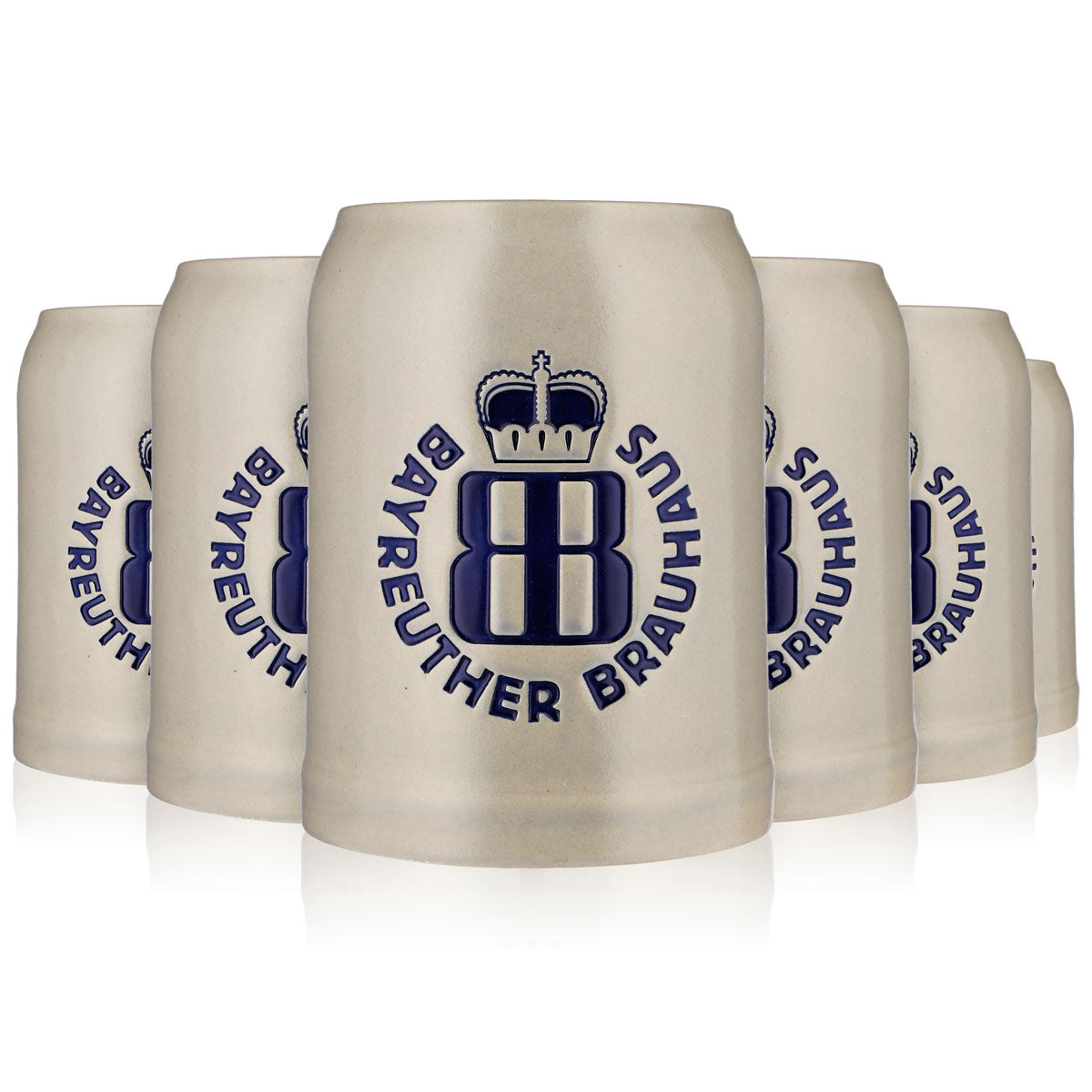 6x szklanka do piwa Bayreuther 0,3 l dzbanek ceramiczny kufel do piwa kufel do piwa kufle do piwa