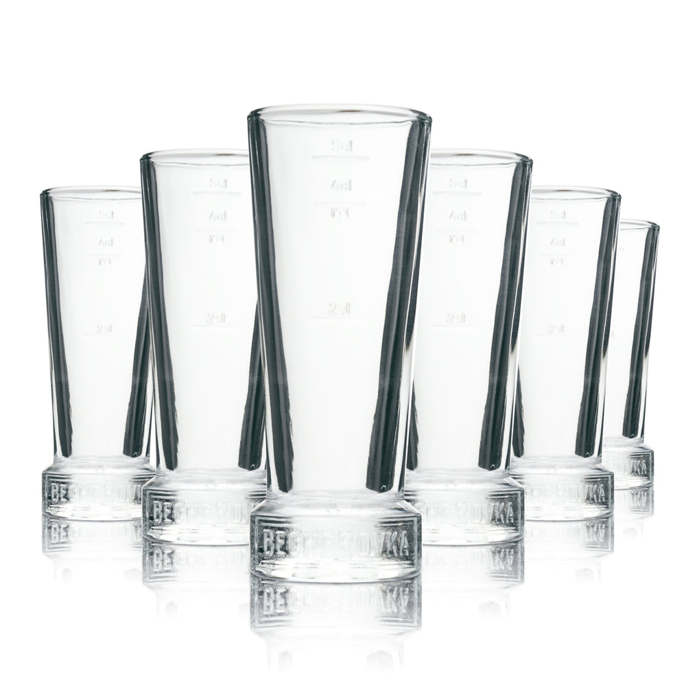 6x kieliszek do wódki Becherovka shot cup 5cl rastal