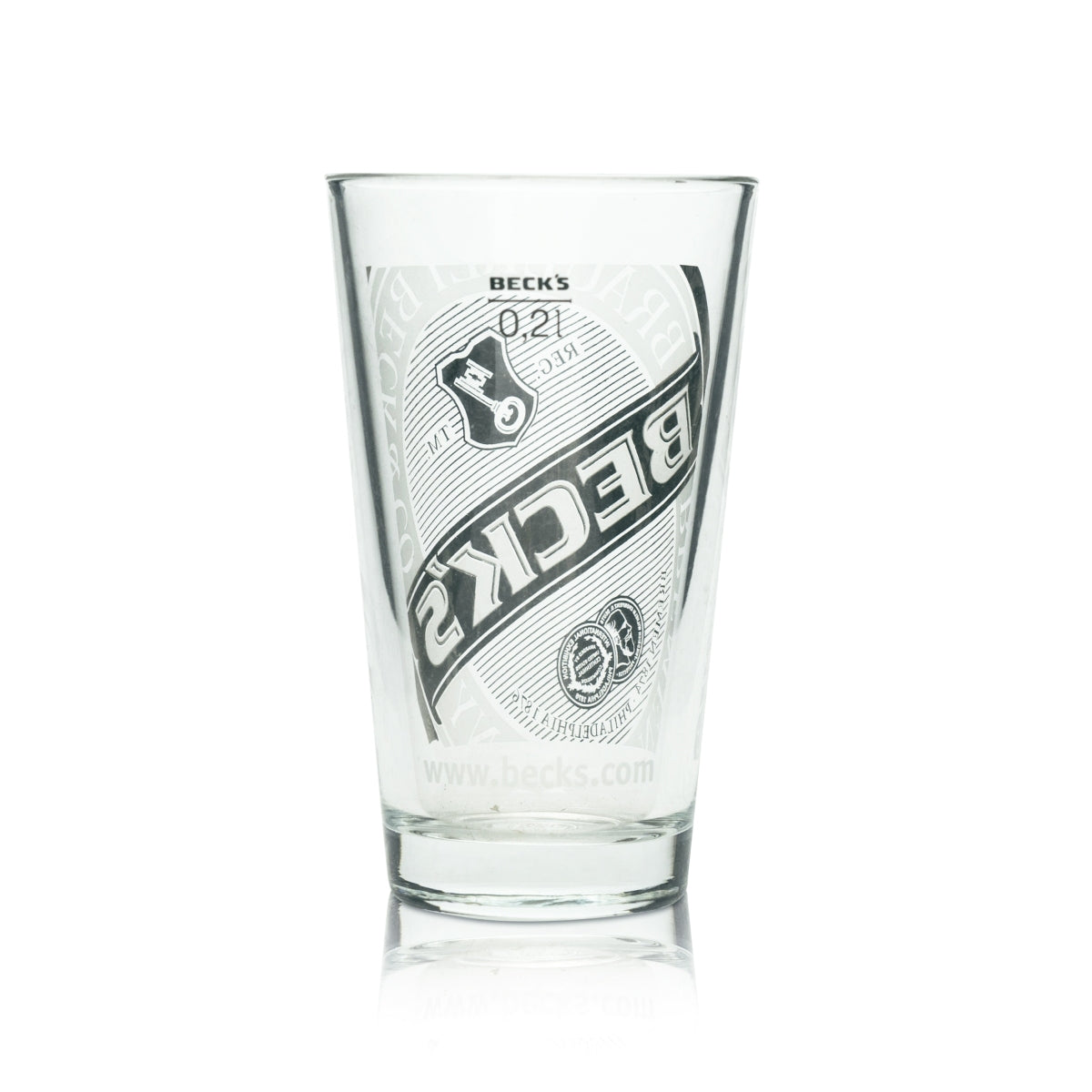 6x Becks Beer Glass 0,2l Mug Half Pint Schott Retro Collector Glasses Tumbler Bar – Widok 3