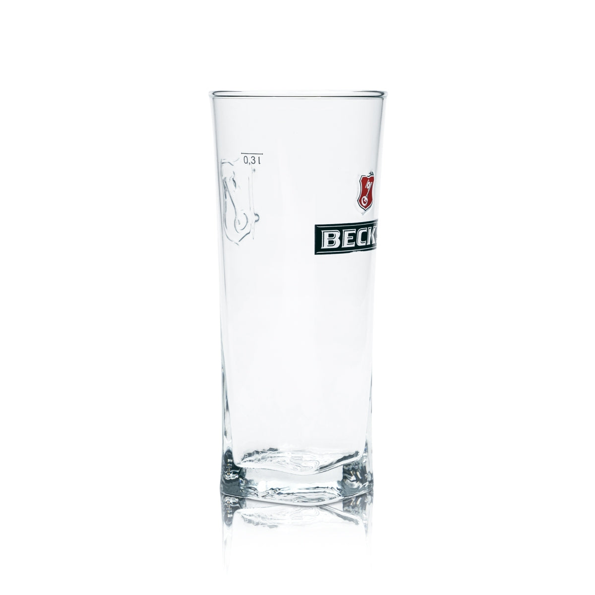 6x Becks Beer Glass 0,3l Mug Henry Willi Glasses Relief Cup Brewery Print Beer – Widok 3