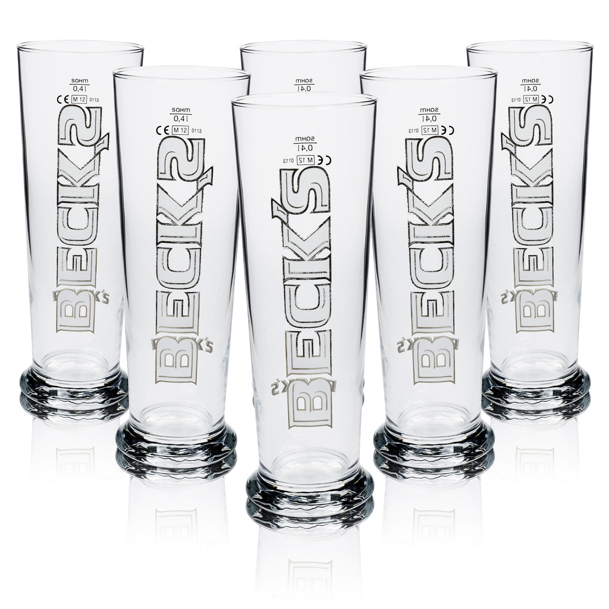6x szklanka do piwa Becks 0,4l Seattle Sahm – Widok 5