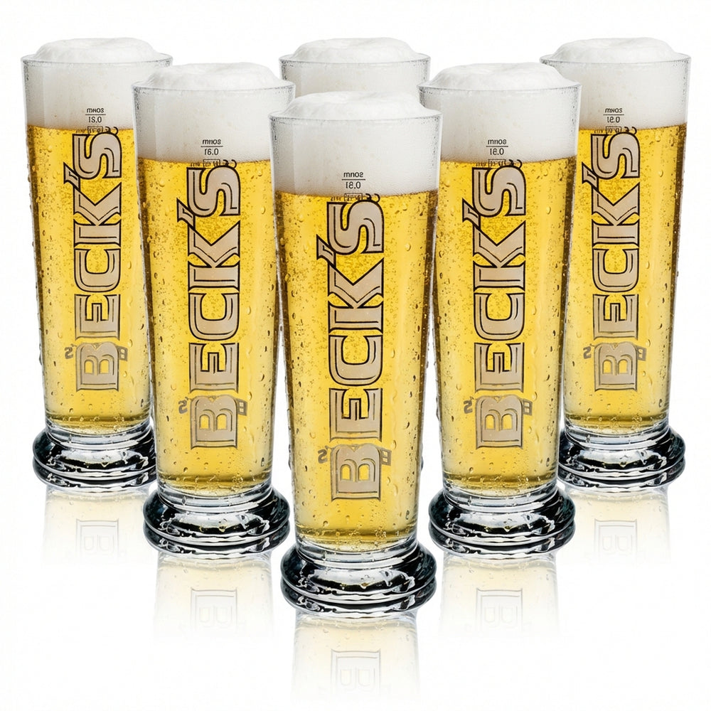 6x szklanka do piwa Becks 0,5l Seattle Sahm