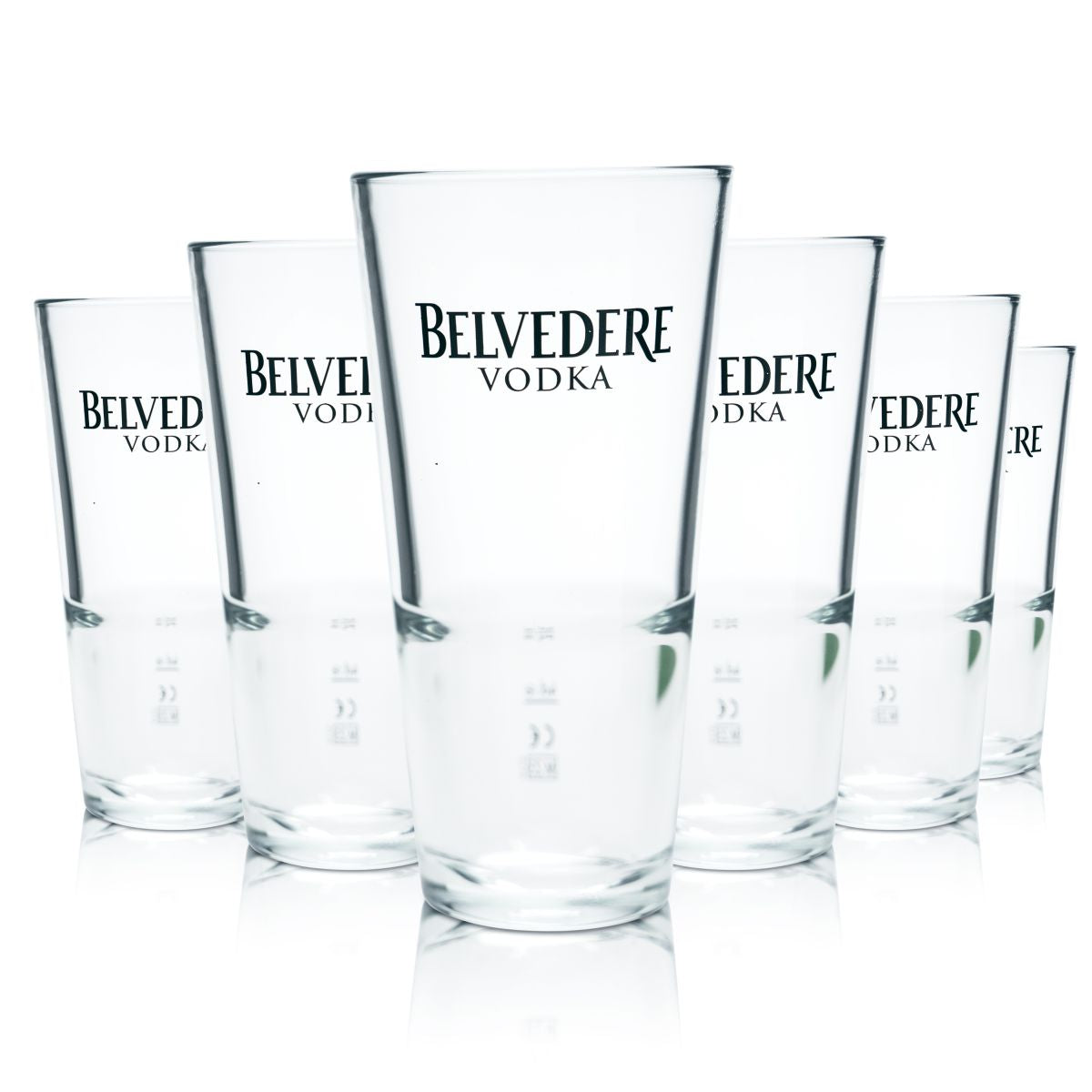 6x kieliszek do wódki Belvedere 0,376 l Kieliszek do long drinków Kieliszek koktajlowy Kieliszki highball Dąb