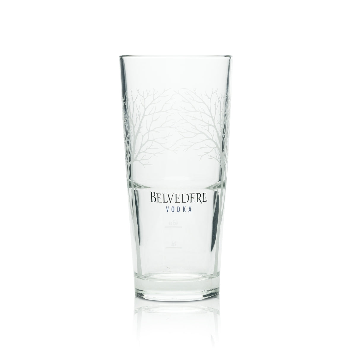 6x Belvedere Vodka Glass Longdrink Trees Logo Cocktail Glasses Vodka Oak – Widok 2