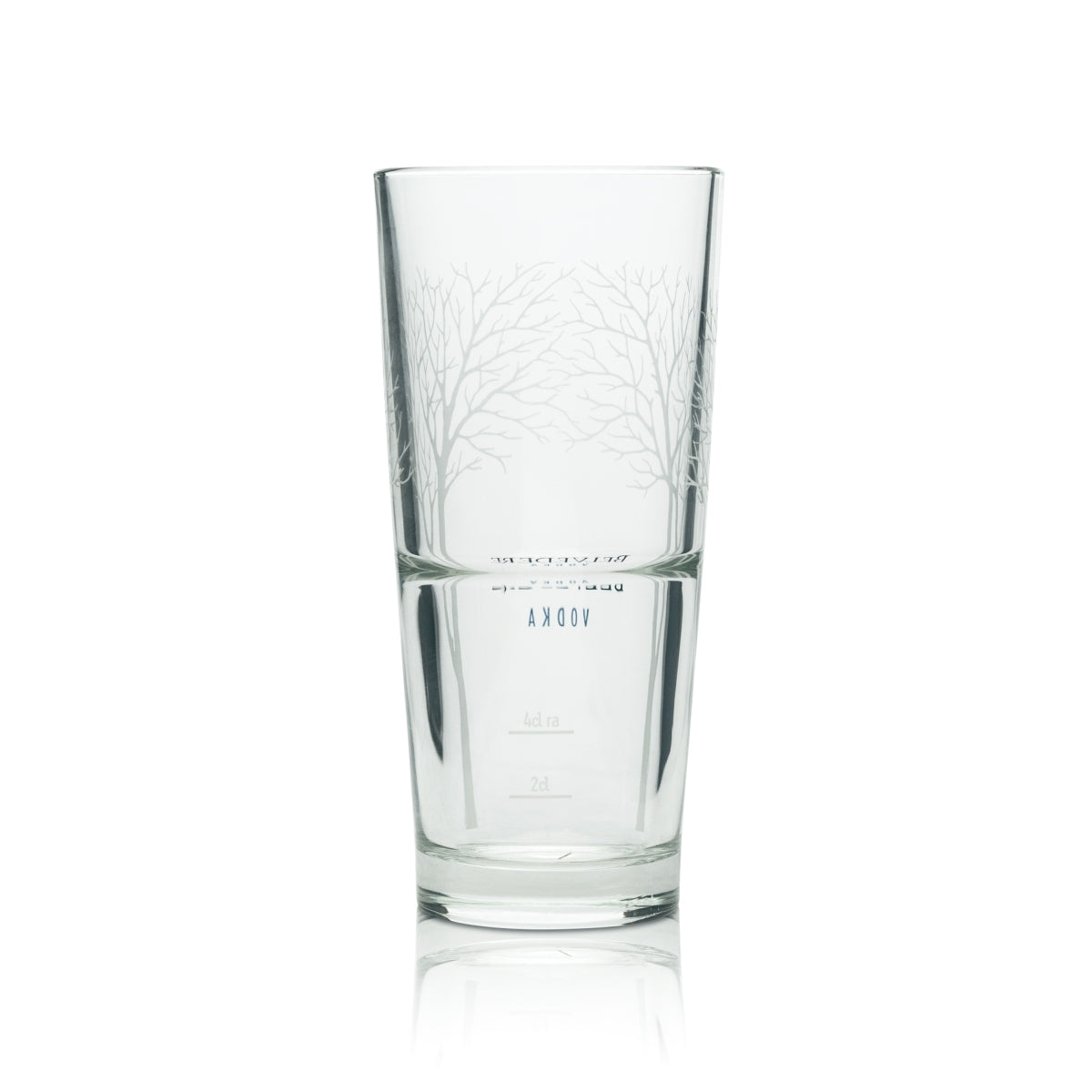 6x Belvedere Vodka Glass Longdrink Trees Logo Cocktail Glasses Vodka Oak – Widok 3