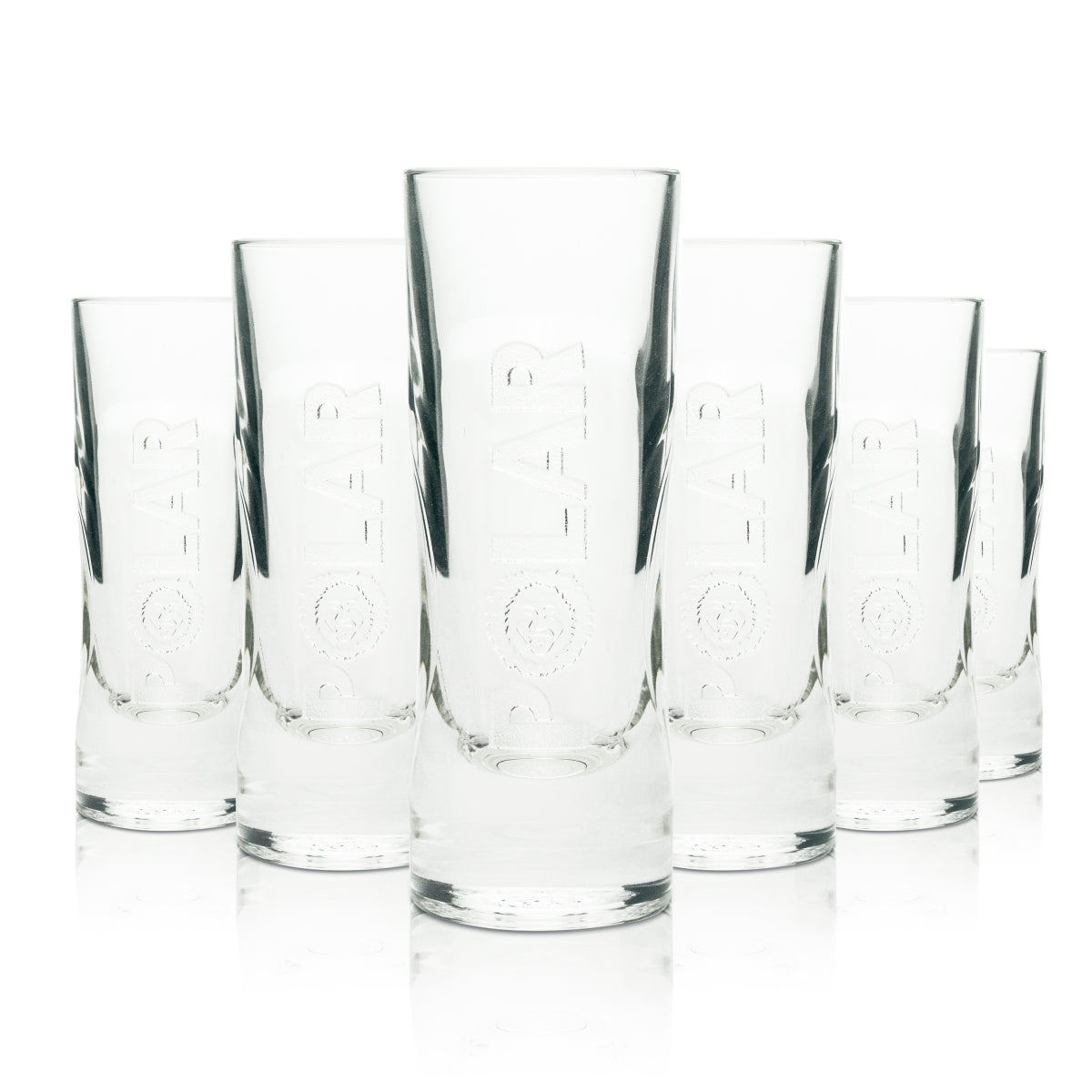 6x kieliszek do likieru Berentzen Polar relief 2/4cl Rastal