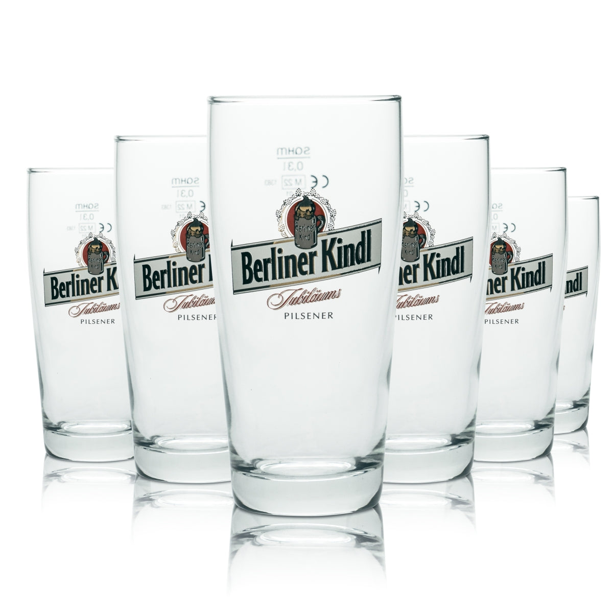 6x szklanka do piwa Berliner Kindl 0,3l Willi Becher Pilsener browar Gastro