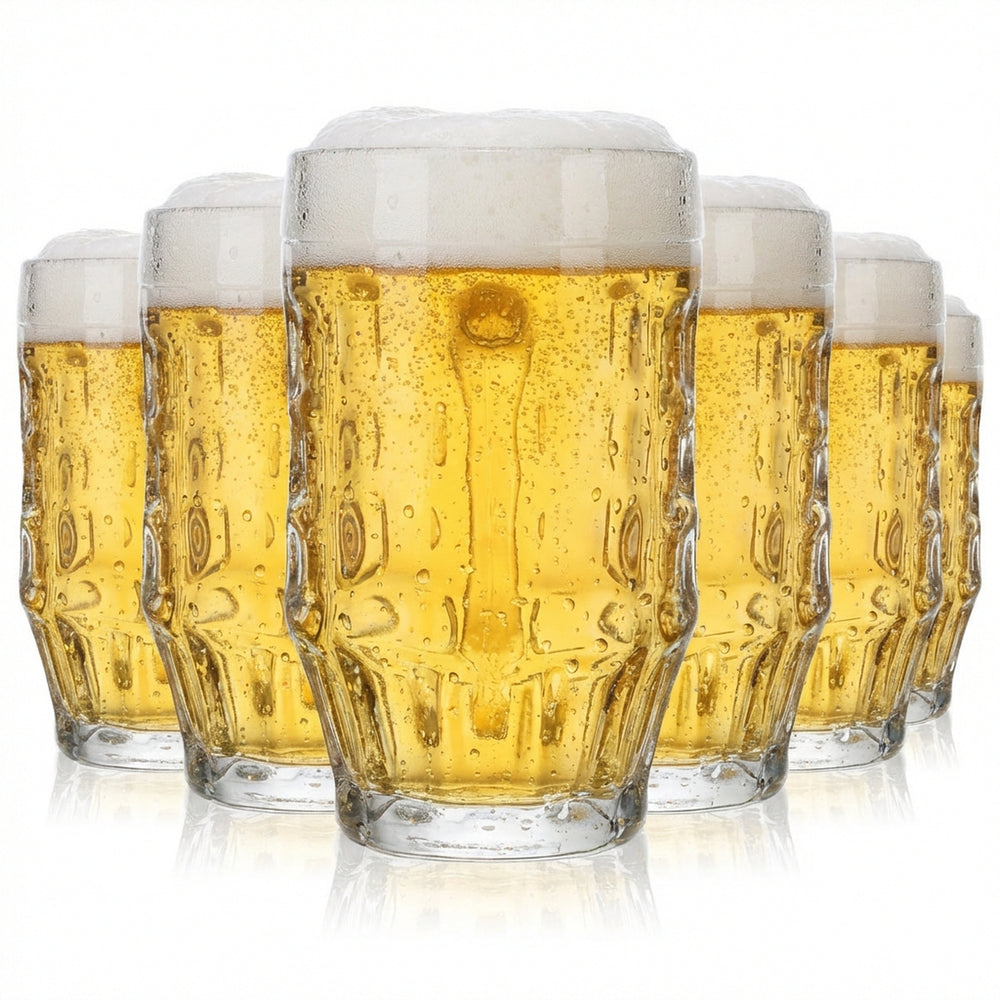6x kufel do piwa szklany 0,5 l szklanki Seidel Humpen Krug Blanco Malles