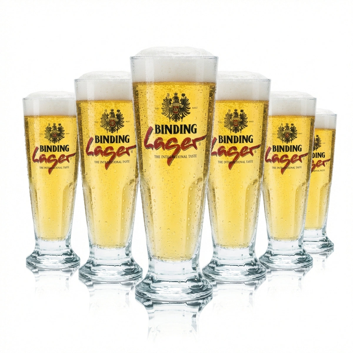 6x Wiążące szkło do piwa 0.3l Goblet Tulip Relief Glasses Lager Gastro Pub Brewery
