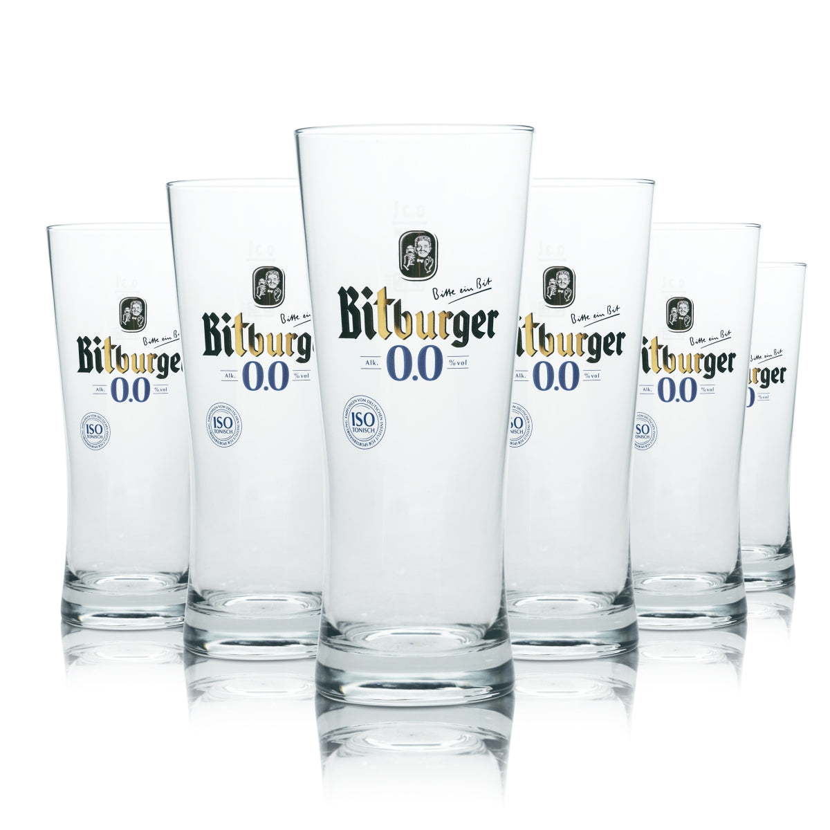 6x Bitburger szklanka do piwa 0,3l kufel kubek tulipan szklanki bezalkoholowe gastro bar – Widok 2