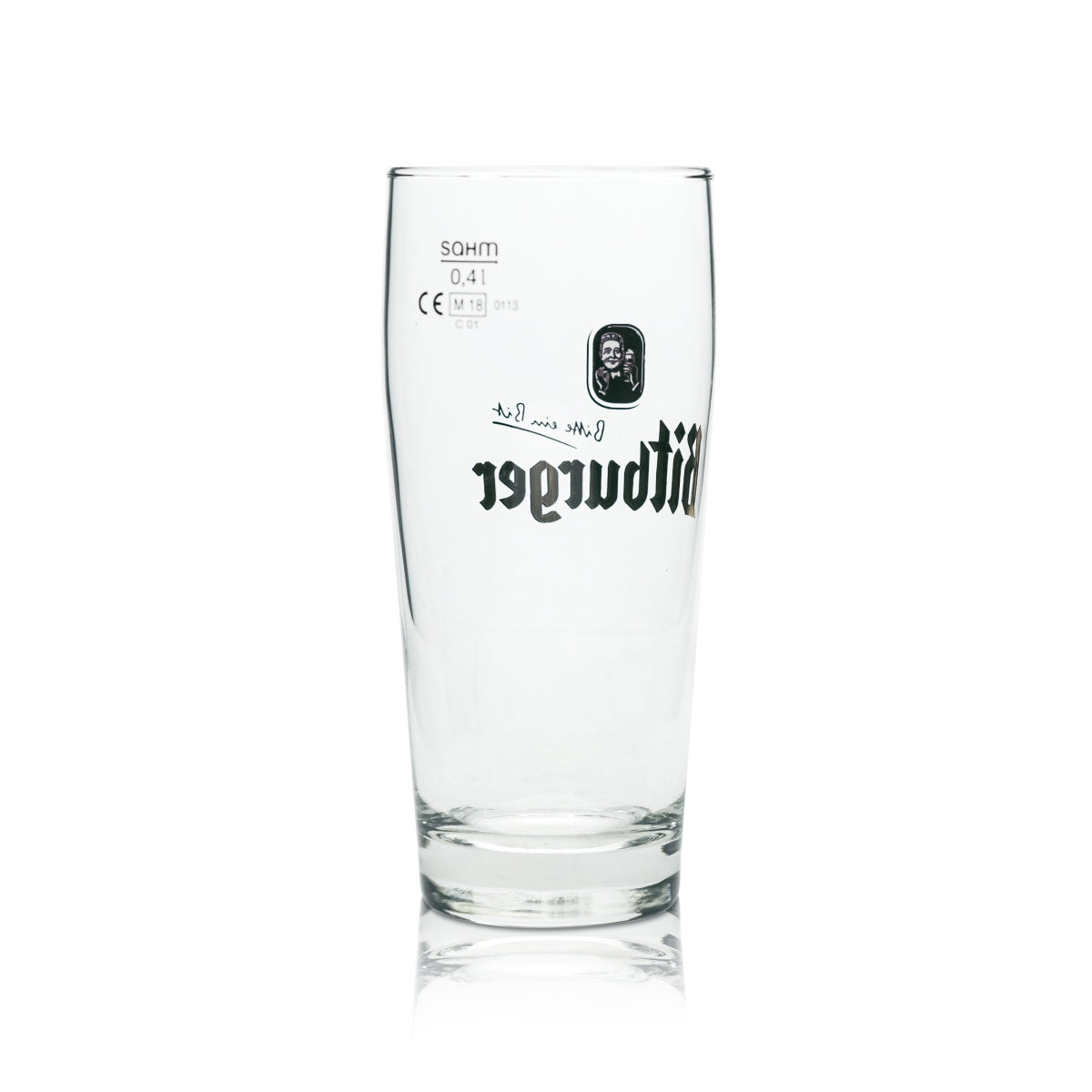 6x Bitburger Szklanka do Piwa 0,4l Willi Becher Sahm Pils Szklanki Willy Cup Brewery Bar – Widok 3