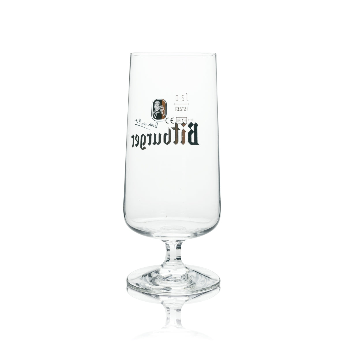 6x Bitburger Beer Glass Exclusiv Goblet 500ml rastal – Widok 4