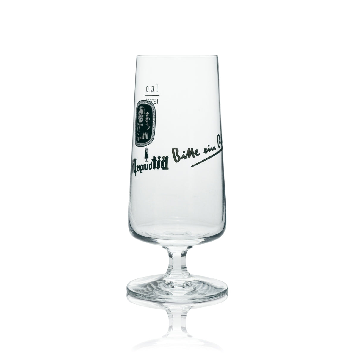 6 szt. szklanek do piwa Bitburger Pils „Bitte ein Bit” w kolorze rastal, 300 ml – Widok 4