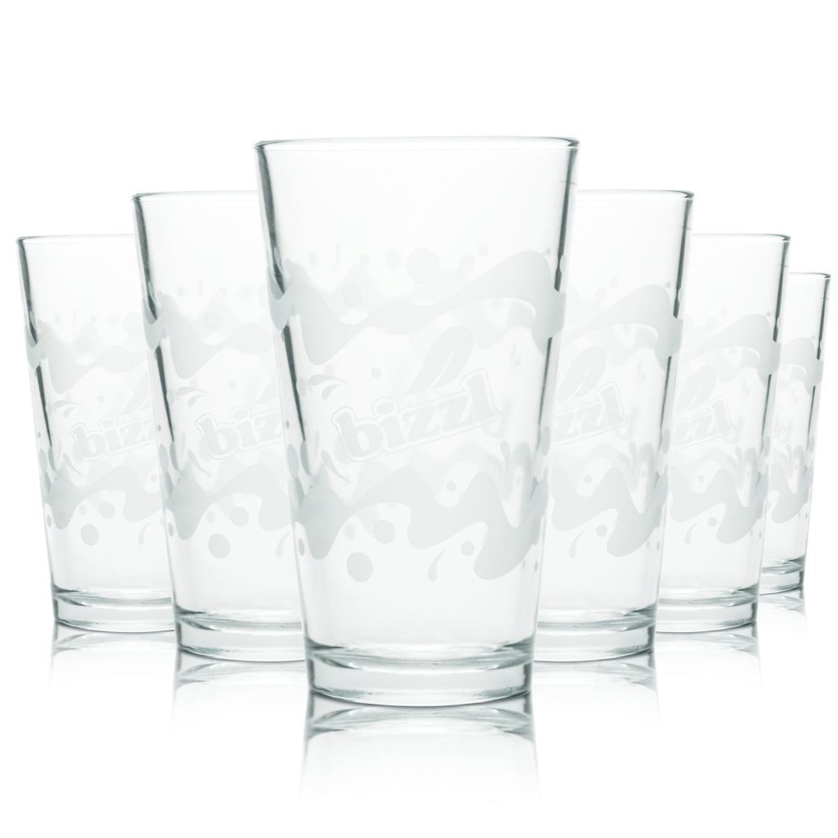 6x szklanka Bizzl 0,4l szklanki do napojów gazowanych spritzer woda cytrynowa gastro
