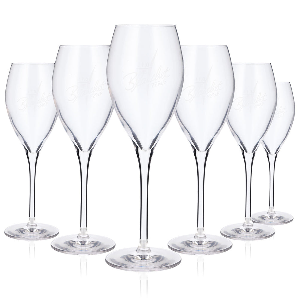 6x Blanchet kieliszki do wina kieliszki do szampana kieliszki szklane 0,1 l kieliszki do szampana