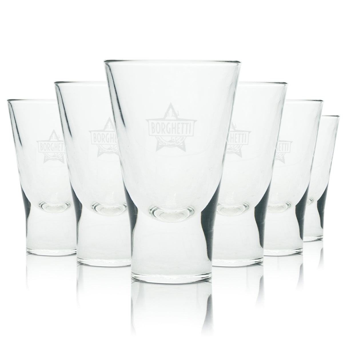 6x Borghetti Likier Szklanka Tumbler 2cl 4cl Sambuca Szklanki Shot Schnapps Kawa Bar