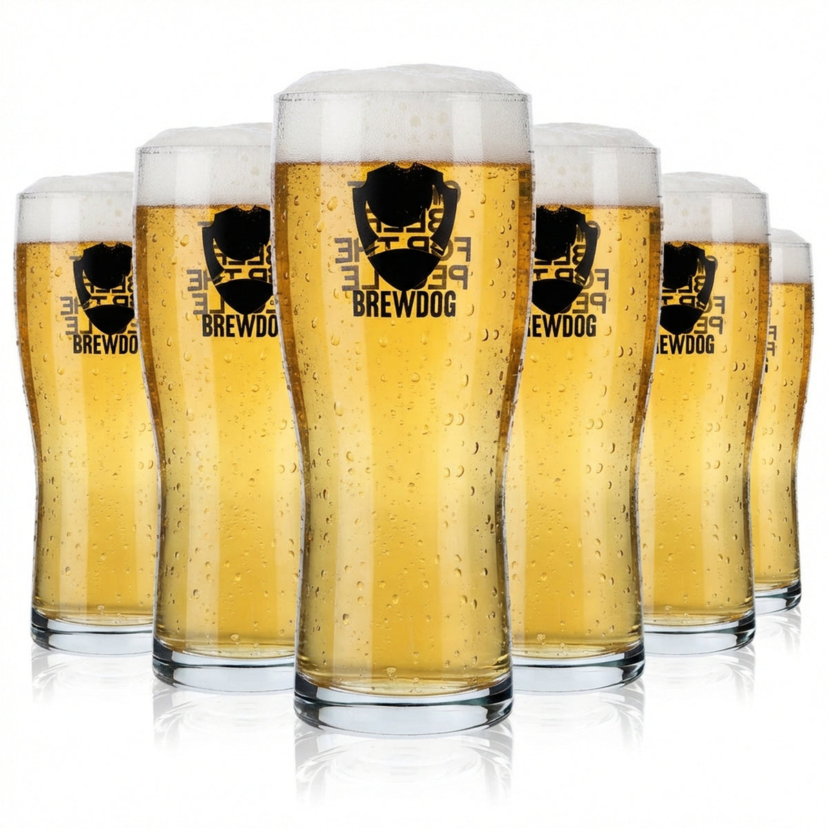 6x Brewdog Piwo Willibecher 0,5 l Szklanki do piwa Kubki do piwa Logo czarne