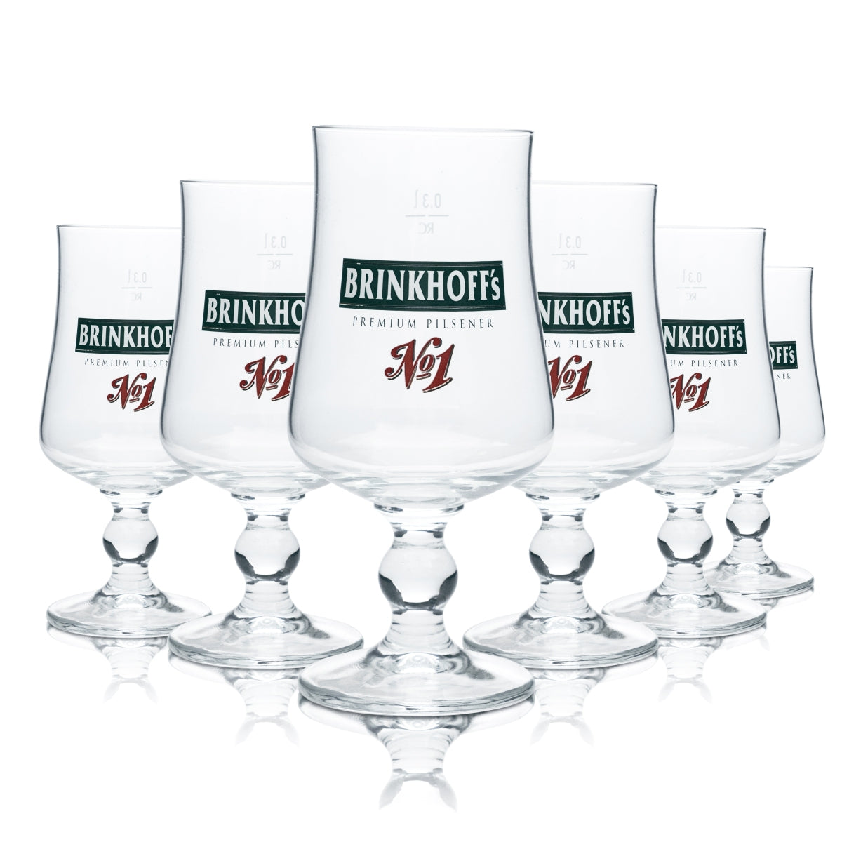 6x Brinkhoffs Szklanka do piwa 0,3l Filiżanka Tulip Szklanki Browar Gastro Dortmund Pils