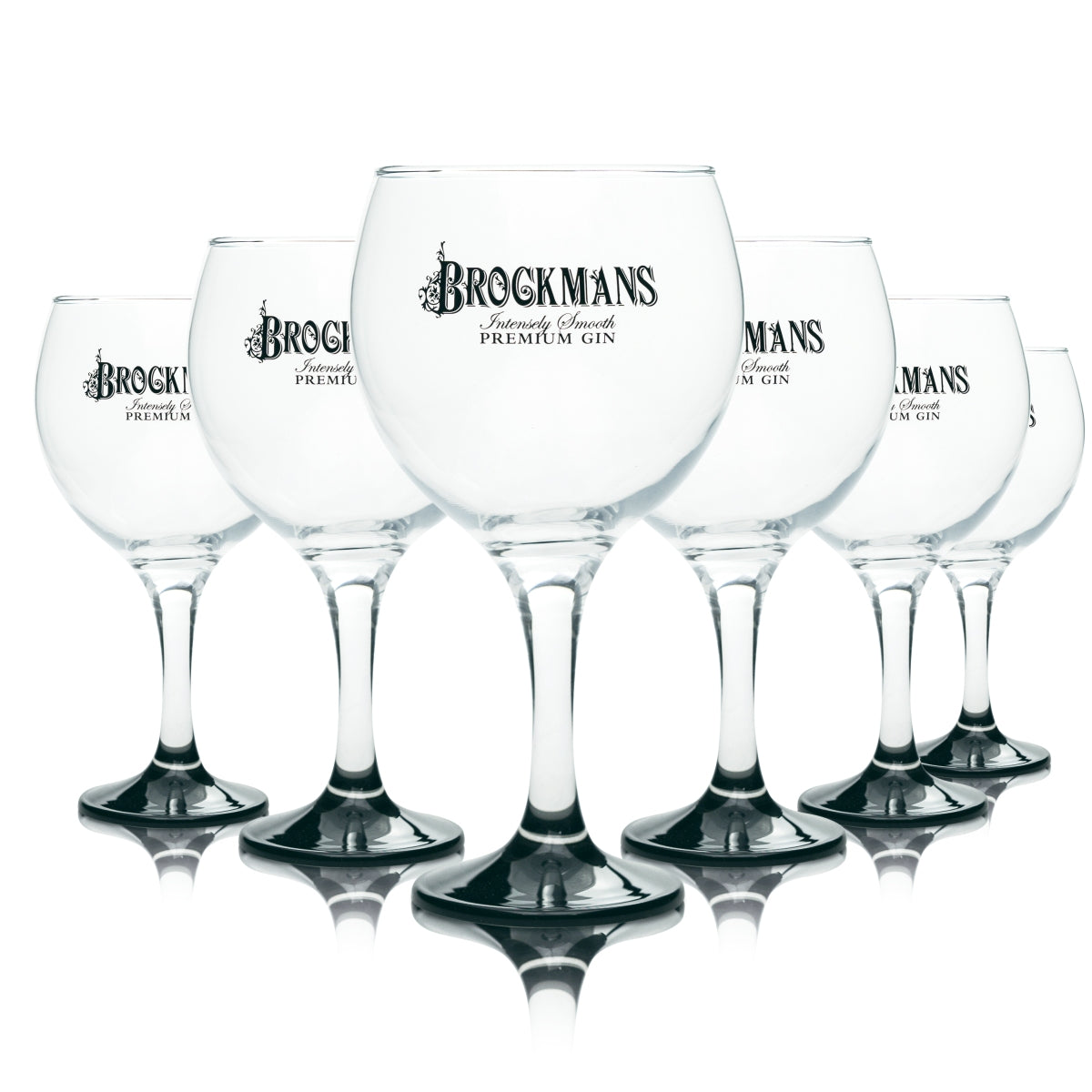 6x Brockmans Gin Glass 60cl Balloon Glass Czarne Szklanki Tonic Coppa Longdrink Bar