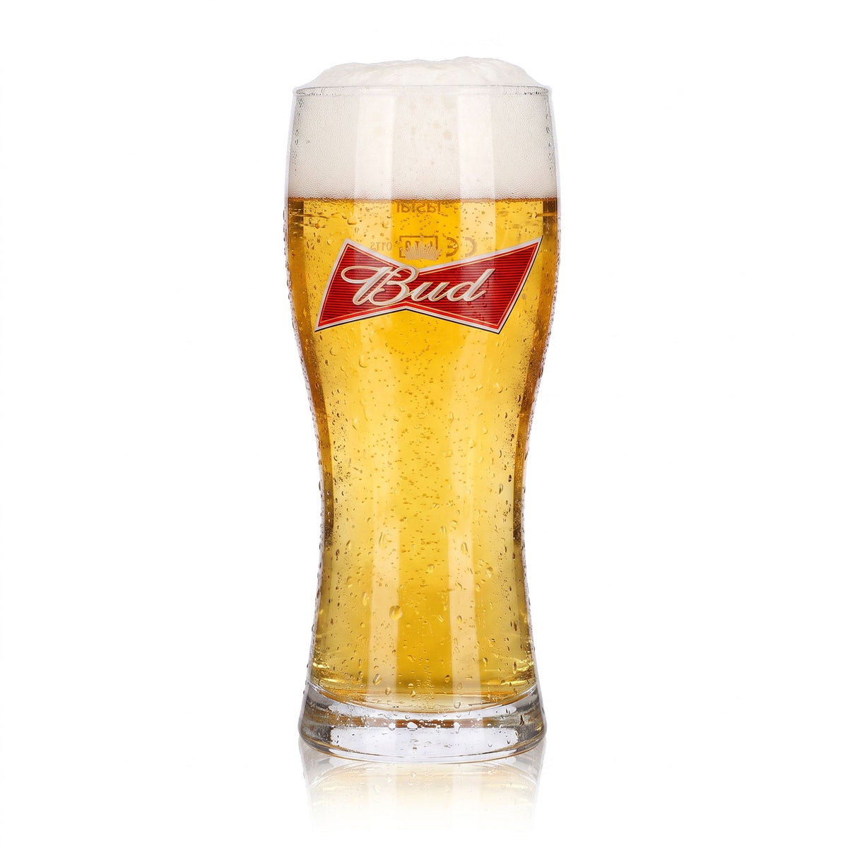 6 szklanek do piwa Budweiser 0,25 l typu longdrink – kubki Willi z czerwonym logo Rastal – Widok 2