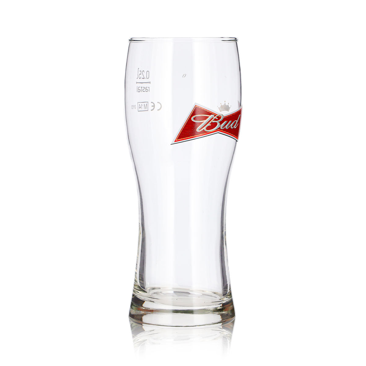 6 szklanek do piwa Budweiser 0,25 l typu longdrink – kubki Willi z czerwonym logo Rastal – Widok 4
