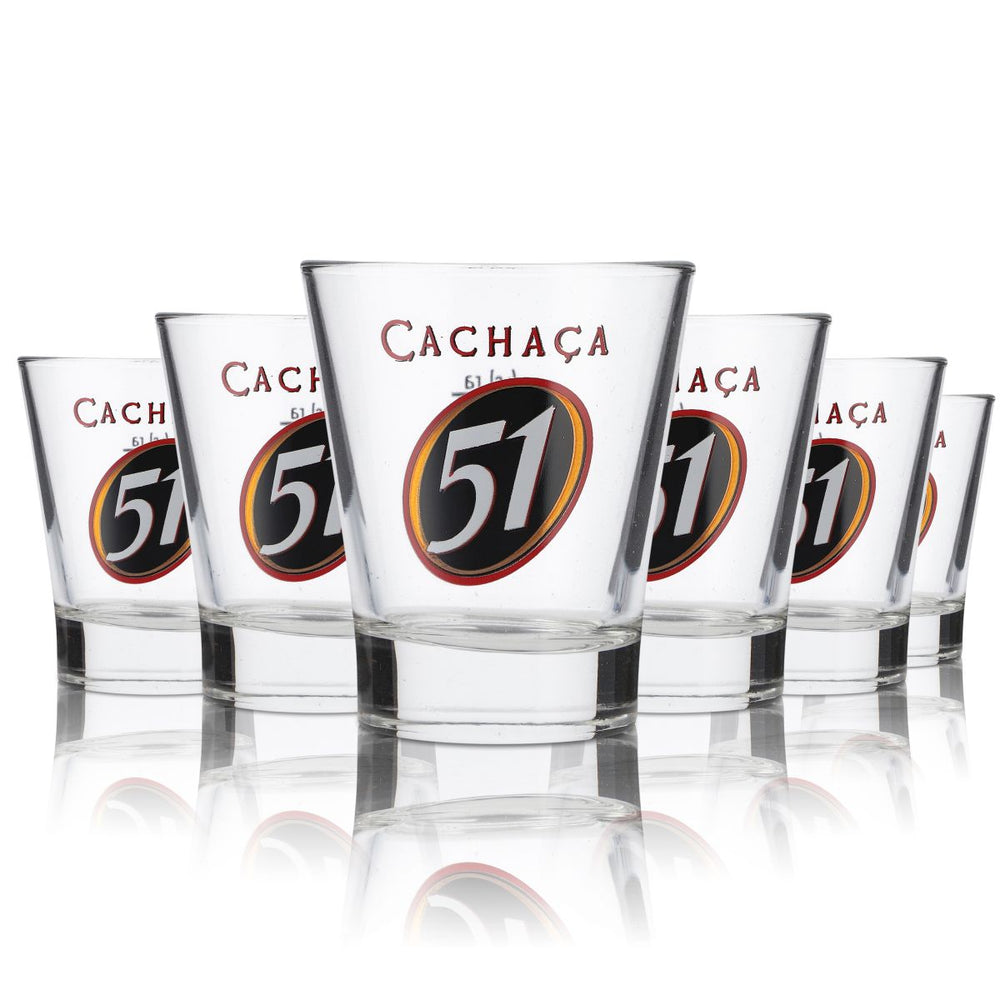 6x Cachaca 51 Szklanki Rum Kawa Koktajl Coffee 2cl/4cl Longdrink