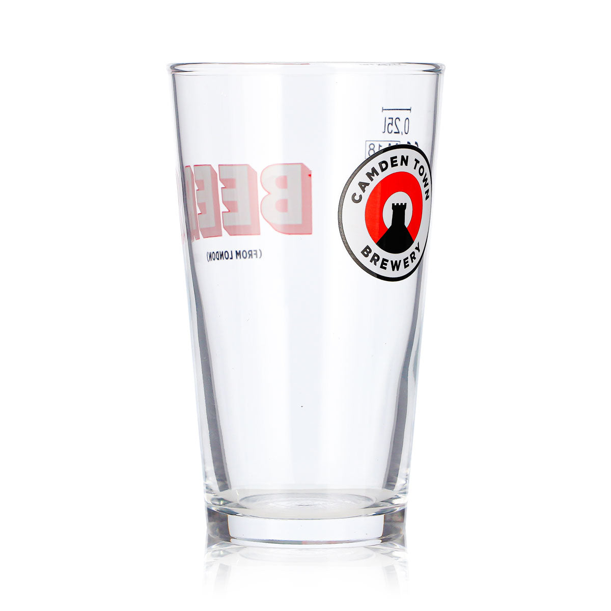 6 szklanek do piwa Camden Town Brewery o pojemności 0,25 l „Willi Becher Beer” (z Londynu) (zestaw 6 sztuk) – Widok 4