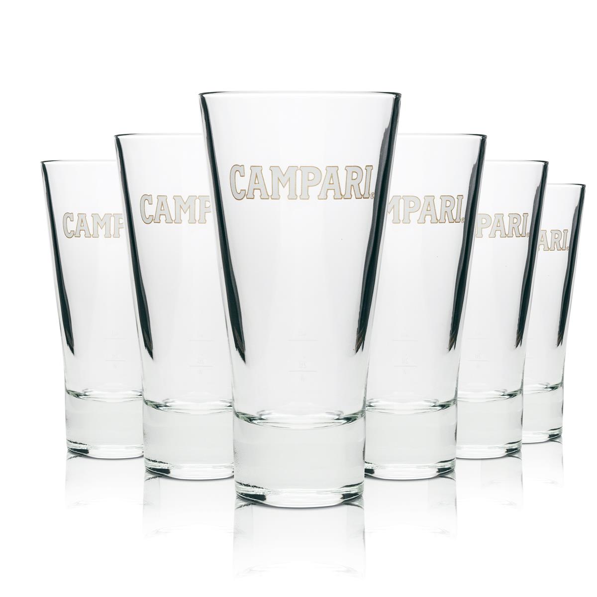 6x Campari aperitif szklanka long drink 35cl