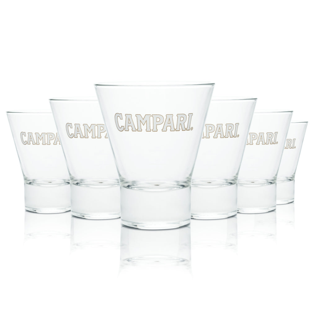 6x Campari szklanka 0,25l szklanka w kształcie litery V Longdrink Spritz Gastro dąb