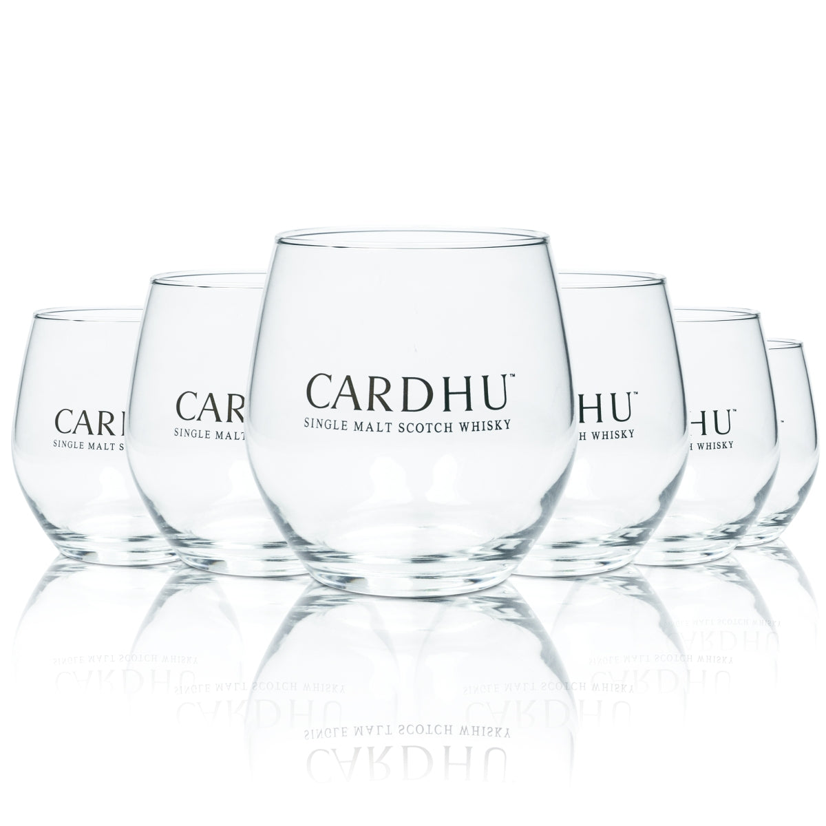 6 szklanych kieliszków do whisky Cardhu 0.3l Balloon Single Malt Scotch Glasses Nosing Ice