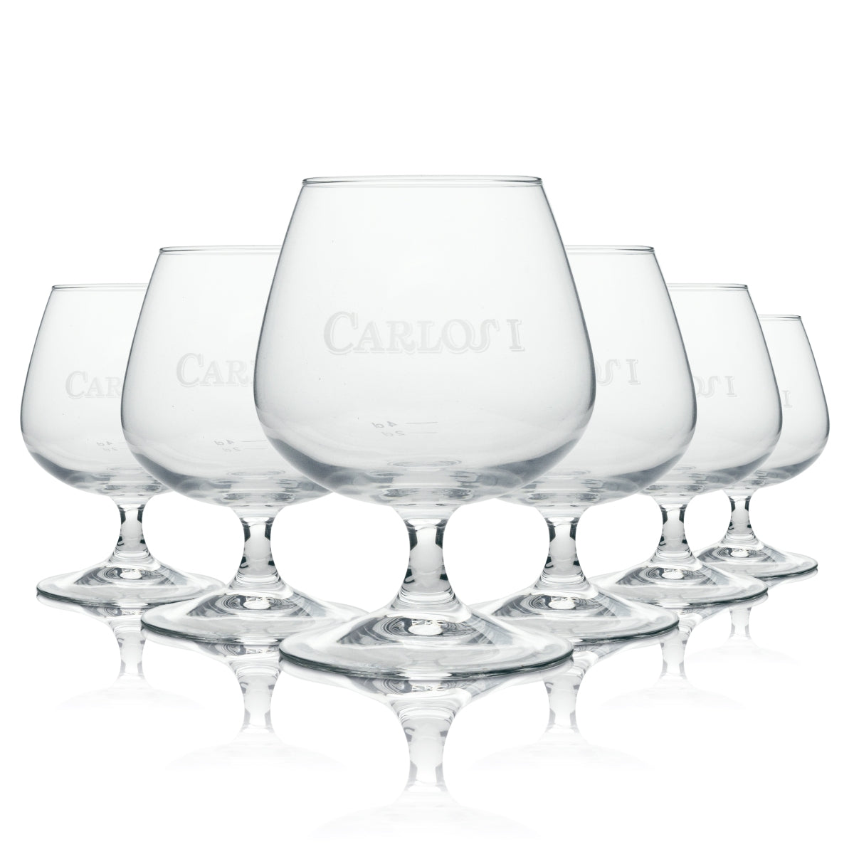 6x szklanka Carlos Brandy 41cl