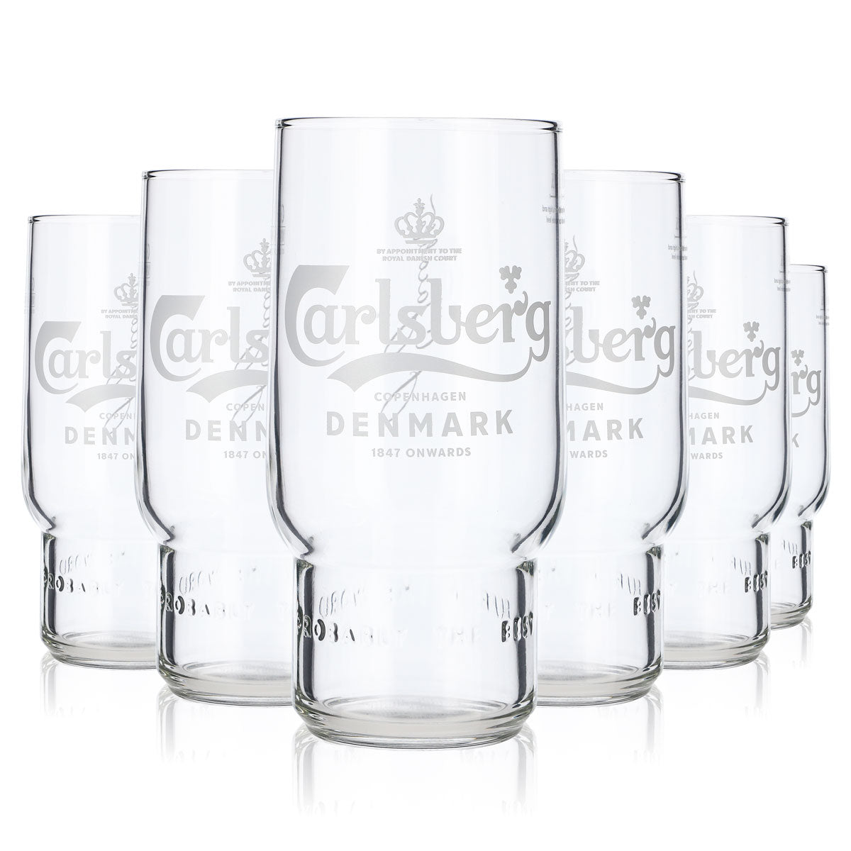 6x szklanka do piwa Carlsberg 0,5 l Szklanki do piwa Szklanka do piwa Kubek Białe logo – Widok 6