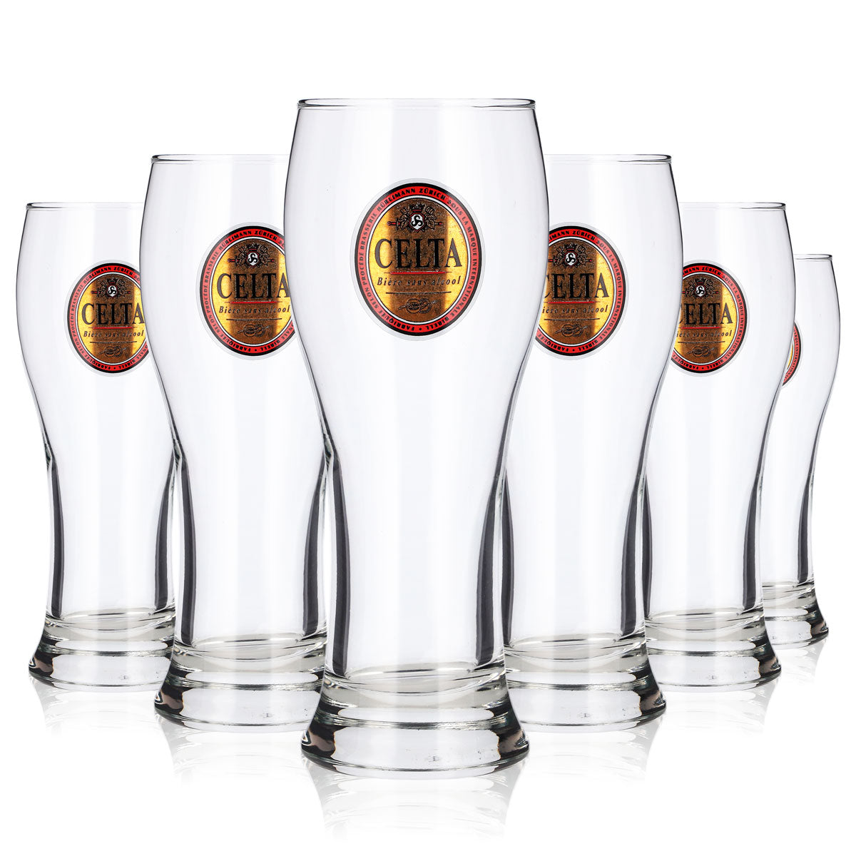6 szt. szklanek do piwa Celta, kubki o pojemności 0,25 l, szklanki do piwa Durbor Brasserie, kubki Willibecher
