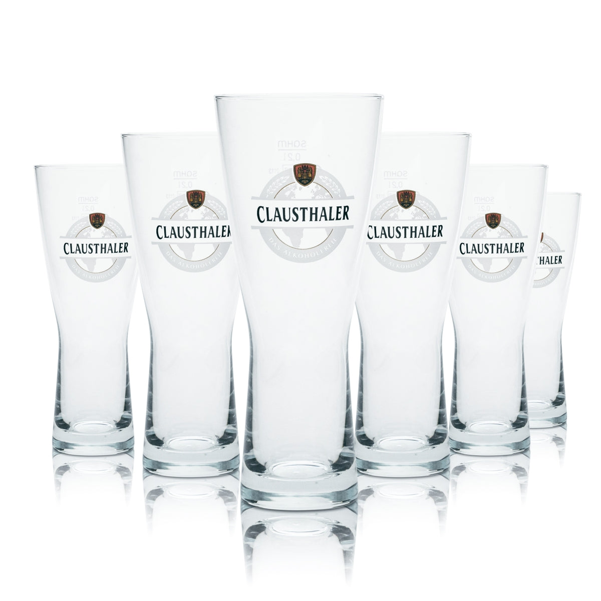6x szklanka Clausthaler 0,2l kufel puchar szklanki barowe piwo browar Gastro Pils