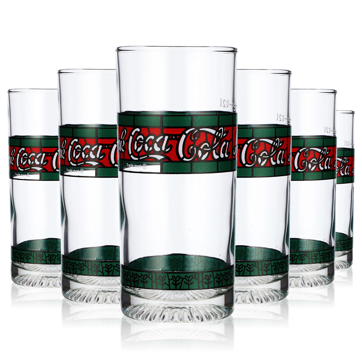 6x Coca Cola Szklanka 0,2 l Szklanka do lemoniady Tiffany Retro Edition wersja 2