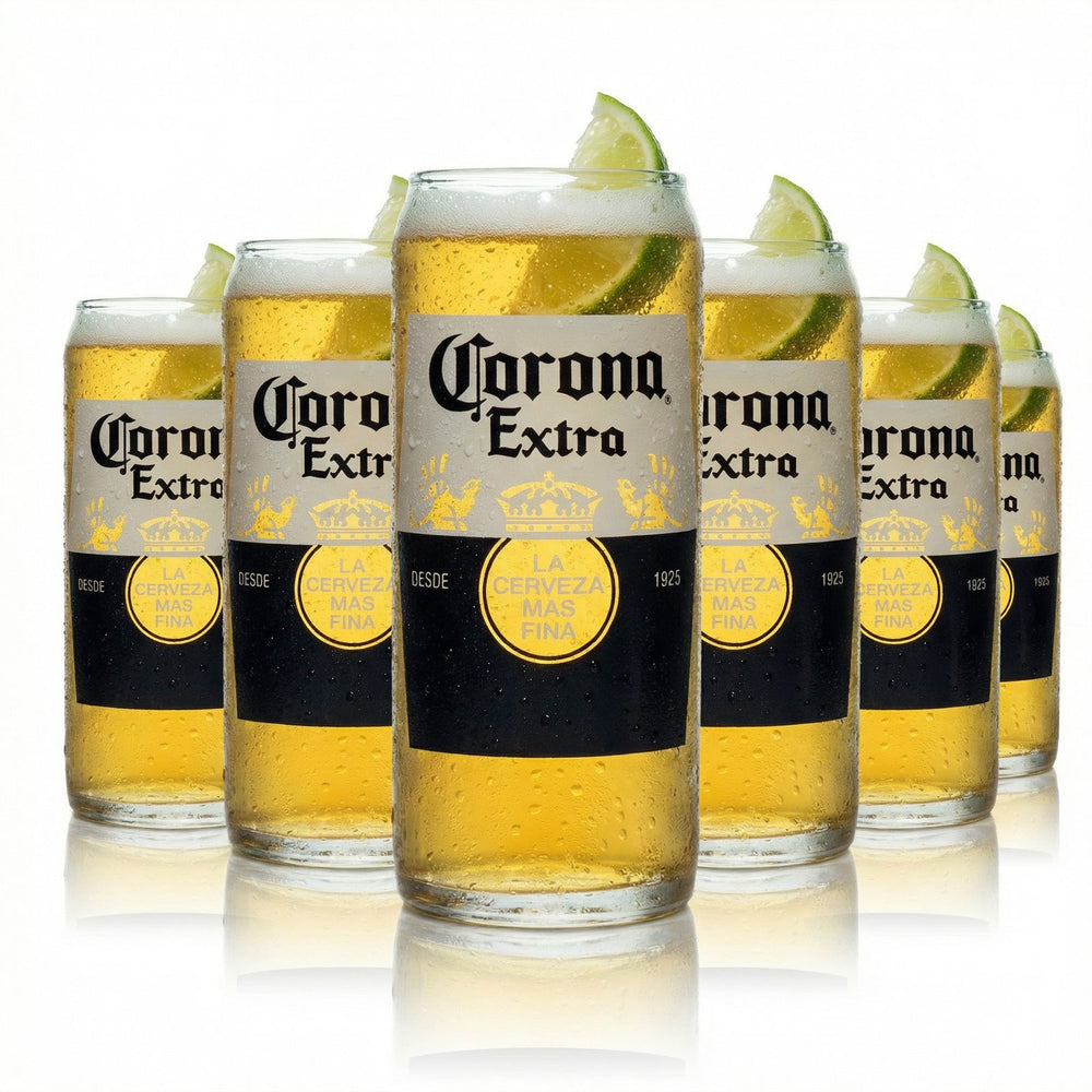 6x szklanka do piwa Corona 0,33l kufel kubek szklanki konturowe Gastro Cerveza Light Beer