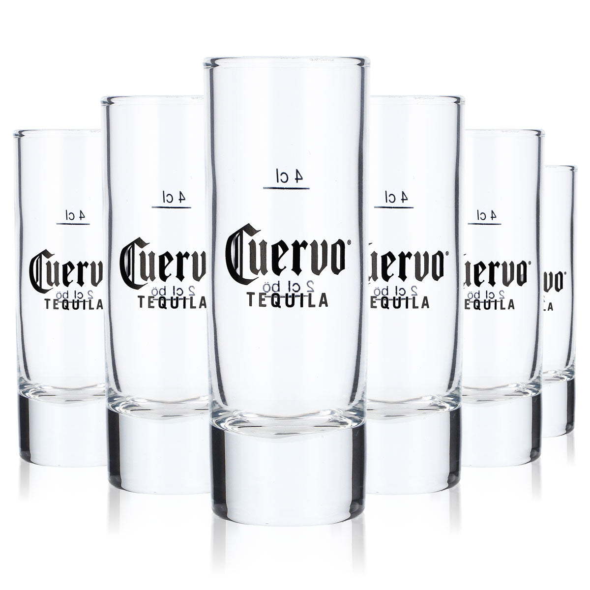 6x Cuervo Tequila Szklanka do shotów Krótka szklanka do sznapsa 2 cl/4 cl