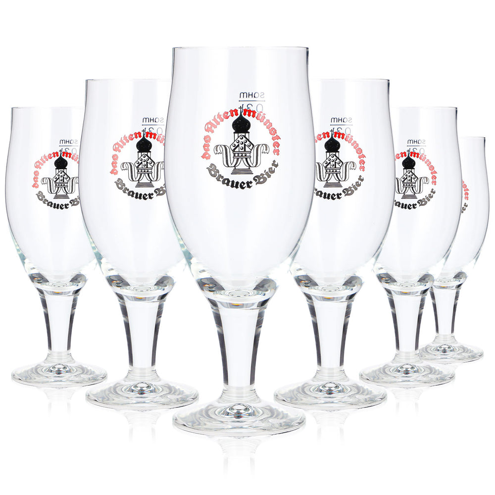 6 szt. szklanek do piwa Altenmünster o pojemności 0,3 l, model „Sahm Padua” (zestaw 6 szt.)