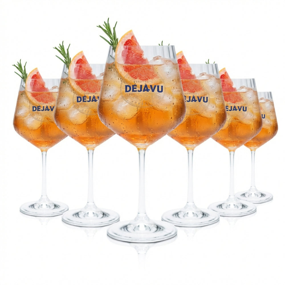 6x Deja Vu Glass 0.64l Kieliszek do wina Kieliszki do wina Relief Nachtmann Longdrink Aperitif