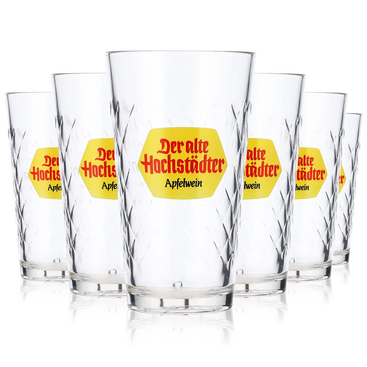 6x Szklanki do wina Der alte Hochstädter Apfelwein 0,25 l Rastal