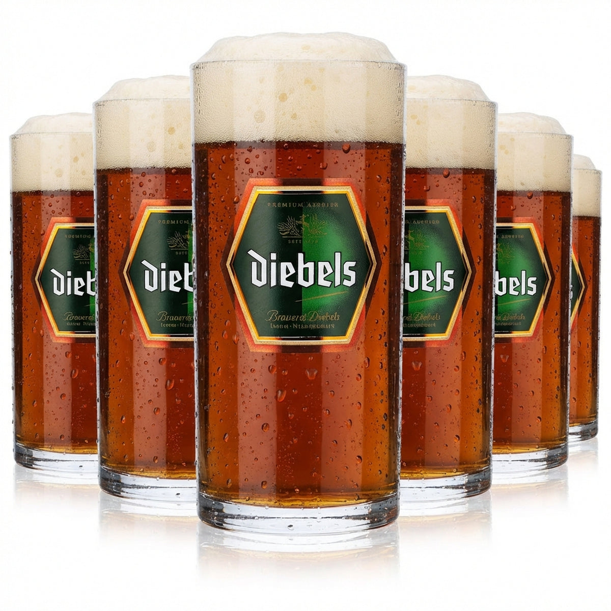 6x szklanka do piwa Diebels Szklanka do piwa Altbier 0,1 l Szklanki do piwa Szklanka Rastal