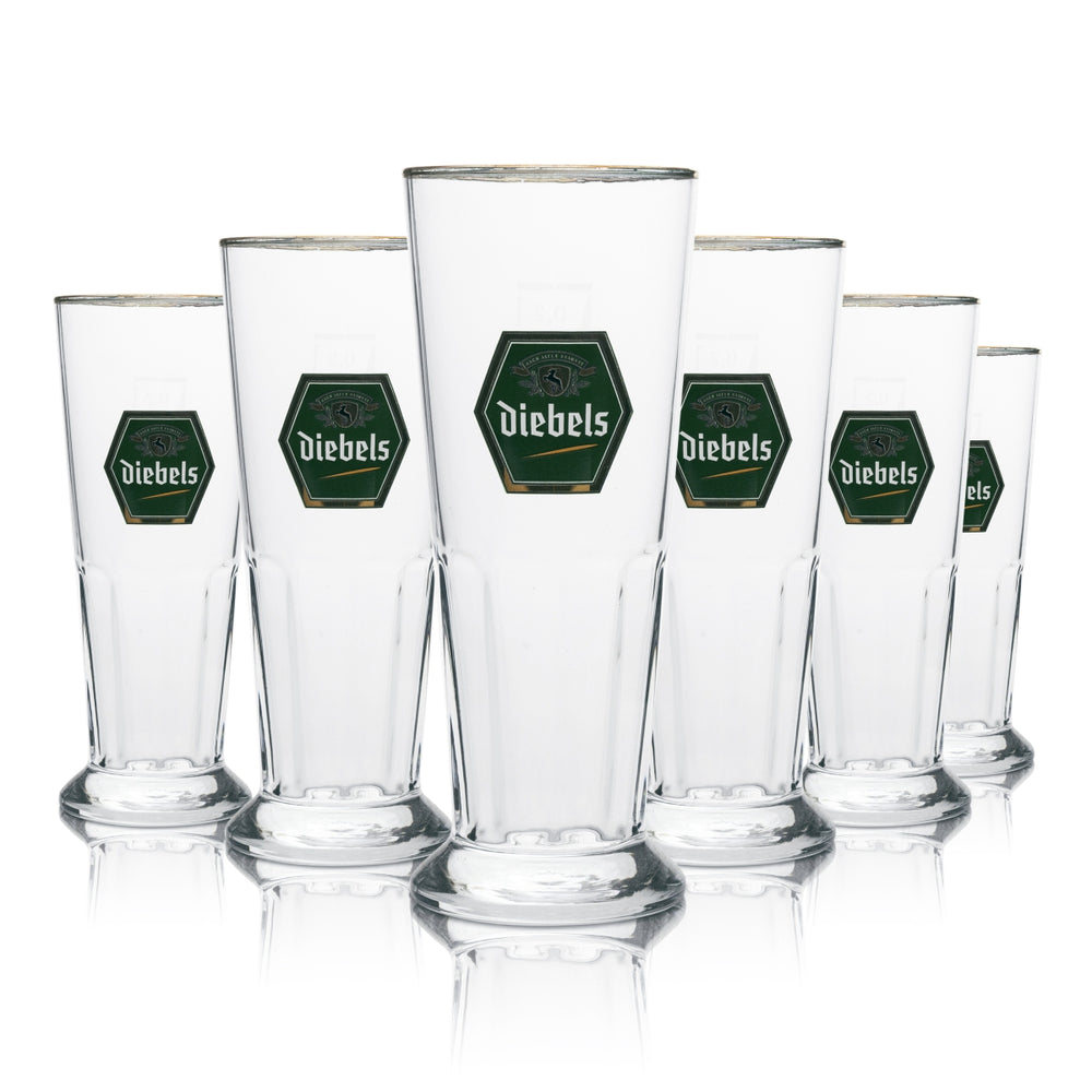 6x Szklanka do piwa Diebels 0,2l rastal