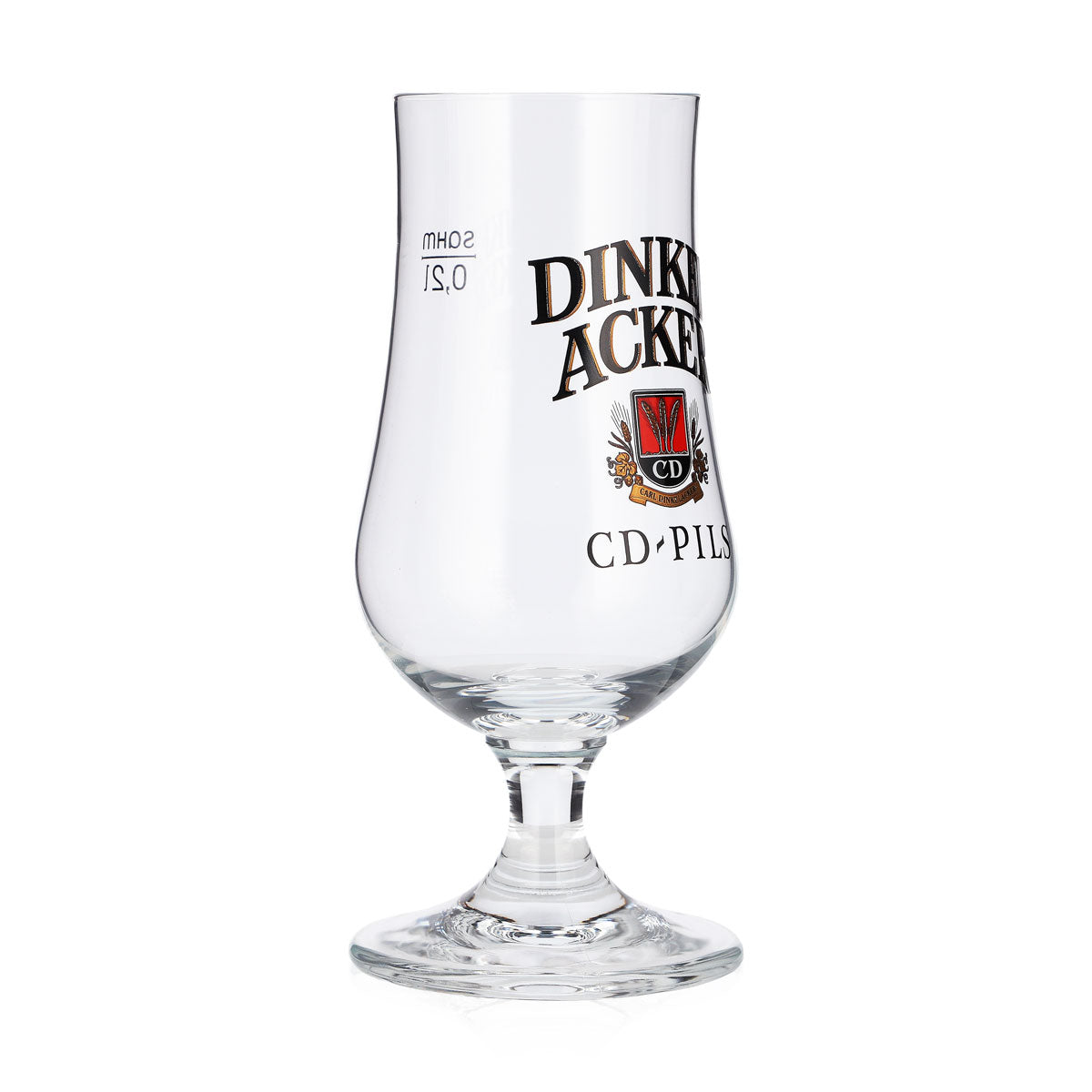 6 szt. szklanek do piwa „Dinkel Acker” 0,2 l, typu tulipan, CD-Pils, szklanki typu „sahm”, pucharowe – Widok 3