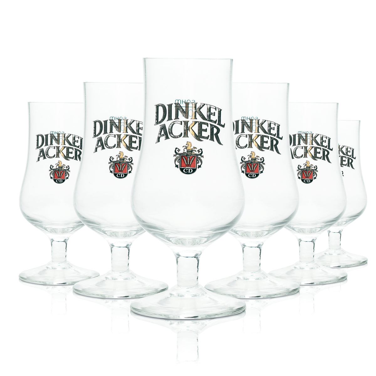 6x Dinkel Acker Szklanka do piwa 0,2l Tulip CD Sahm Pils Szklanki Browar Gaston Pokal – Widok 4