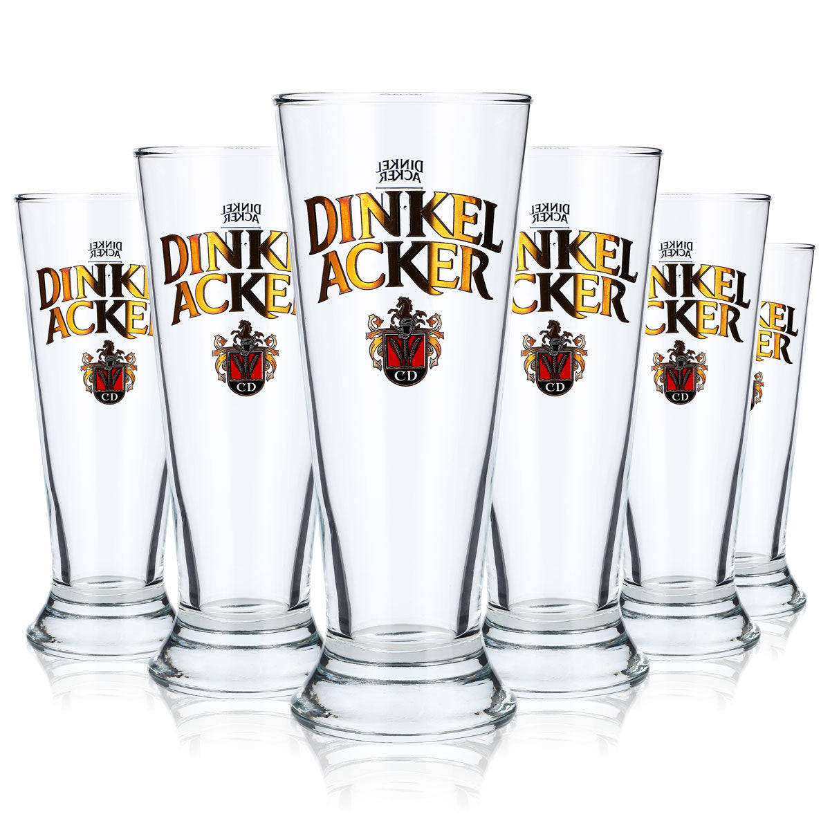 6x Kieliszek do piwa Dinkel Acker, szklany kieliszek 0,3 l, kieliszki do piwa, kubki Monachium – Widok 5